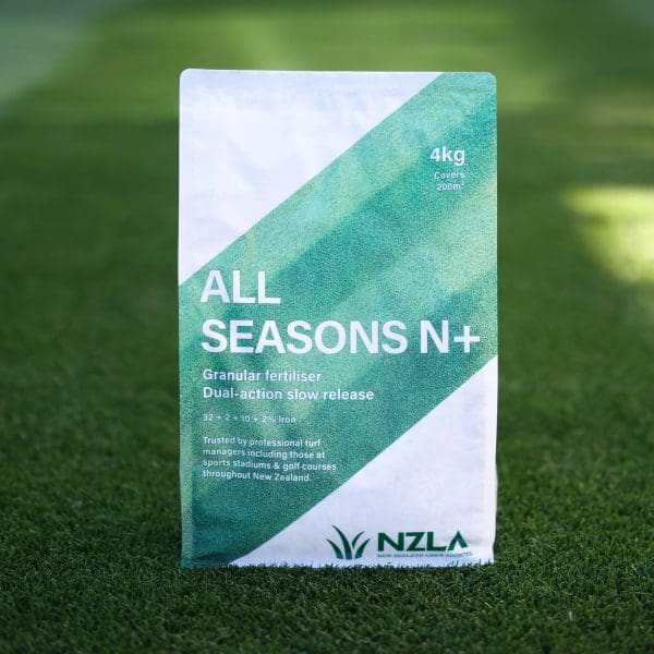 NZLA All Seasons N+ Slow Release (4kg) Lawn Fertiliser